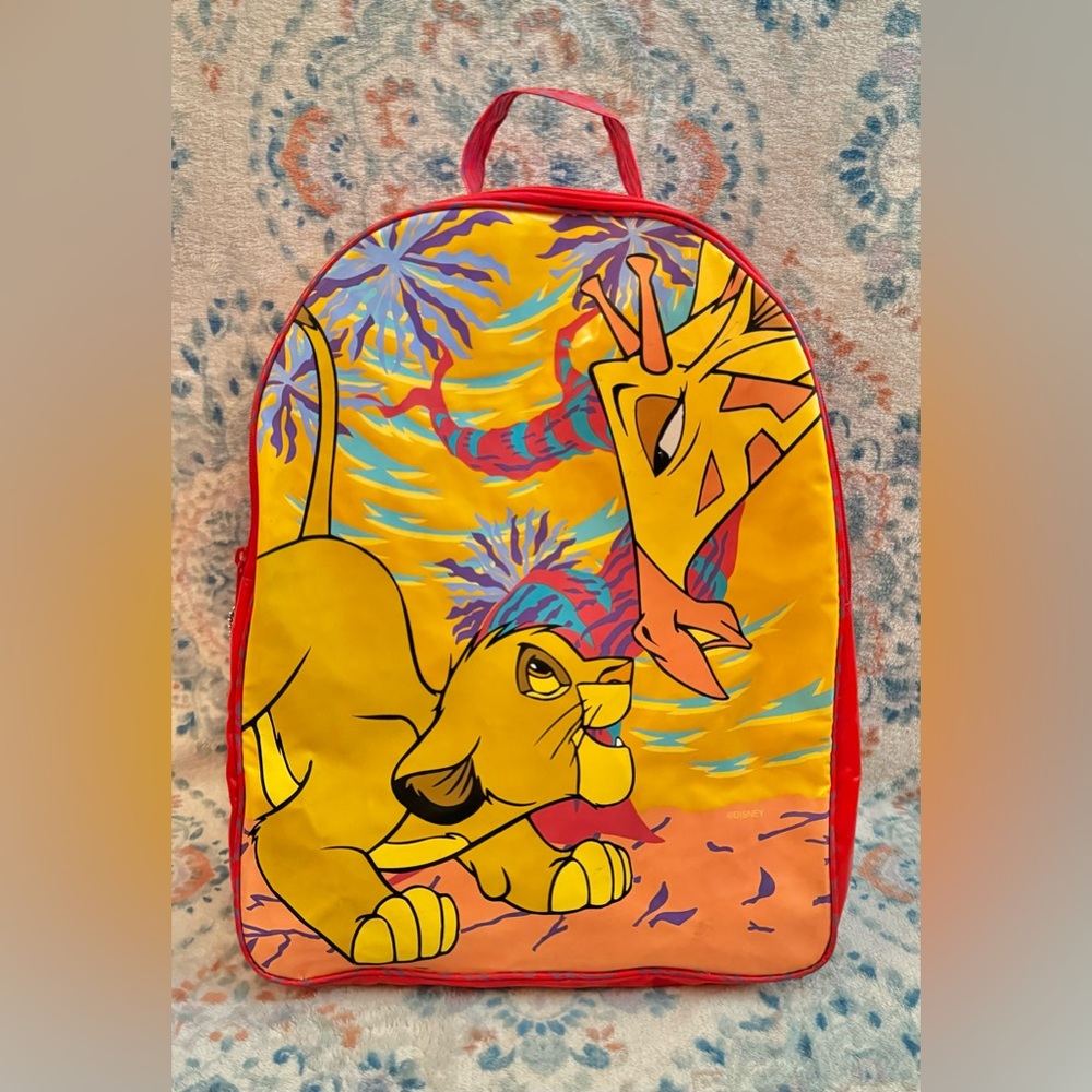 Disney The Lion King Simba Giraffe Backpack Vintage